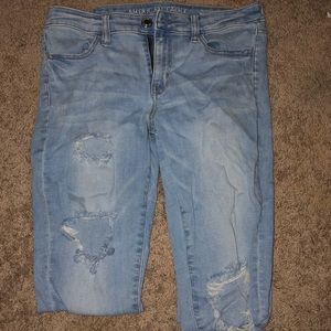 american eagle light wash jeans